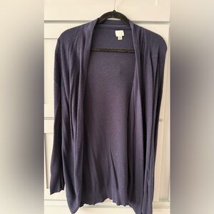 a new day Navy Open-Front Lightweight Cardigan
